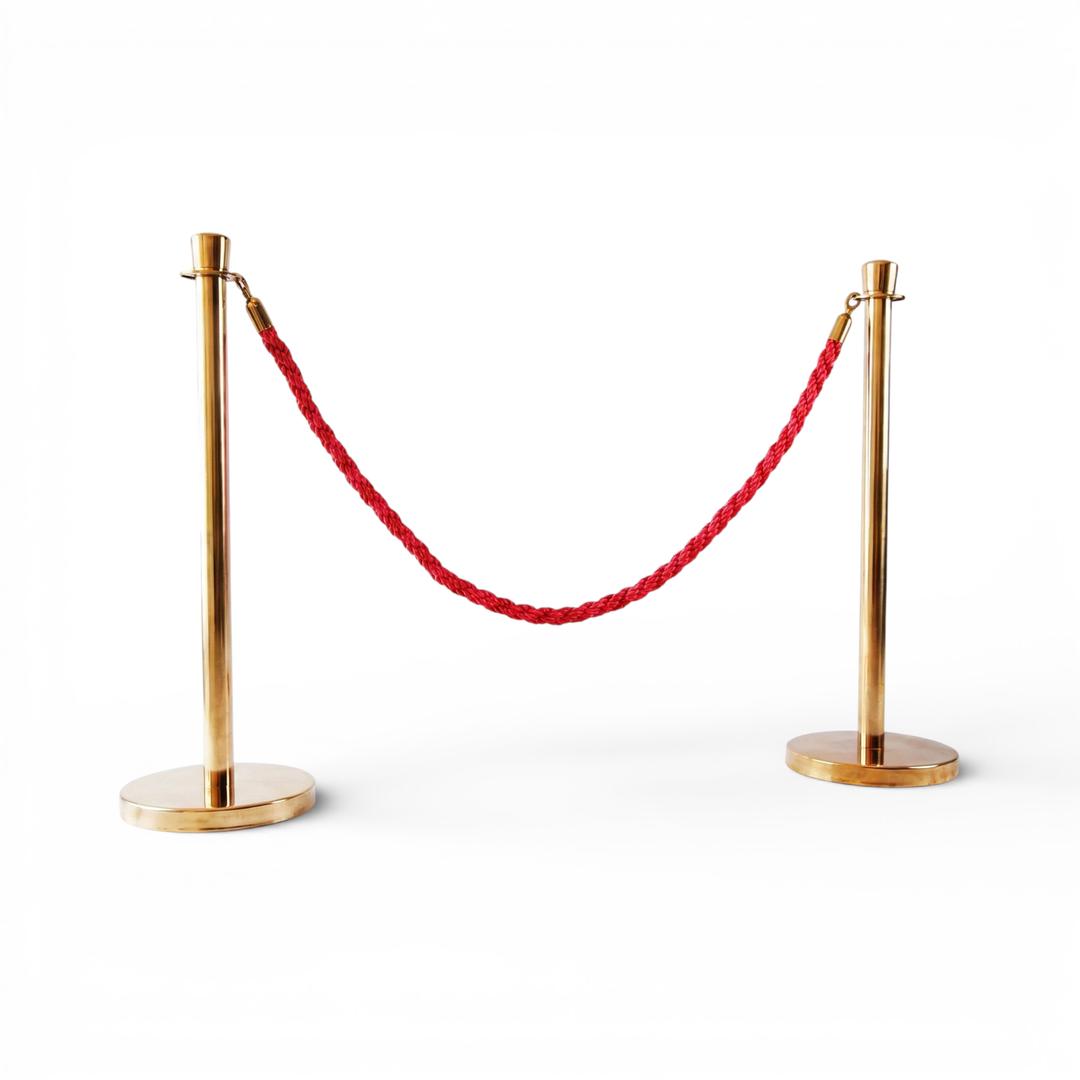 Absperrung mieten & vermieten - Personenleitsystem mieten – Absperrständer: Edelstahl (Gurt) oder Gold (VIP-Kordel) in Wuppertal