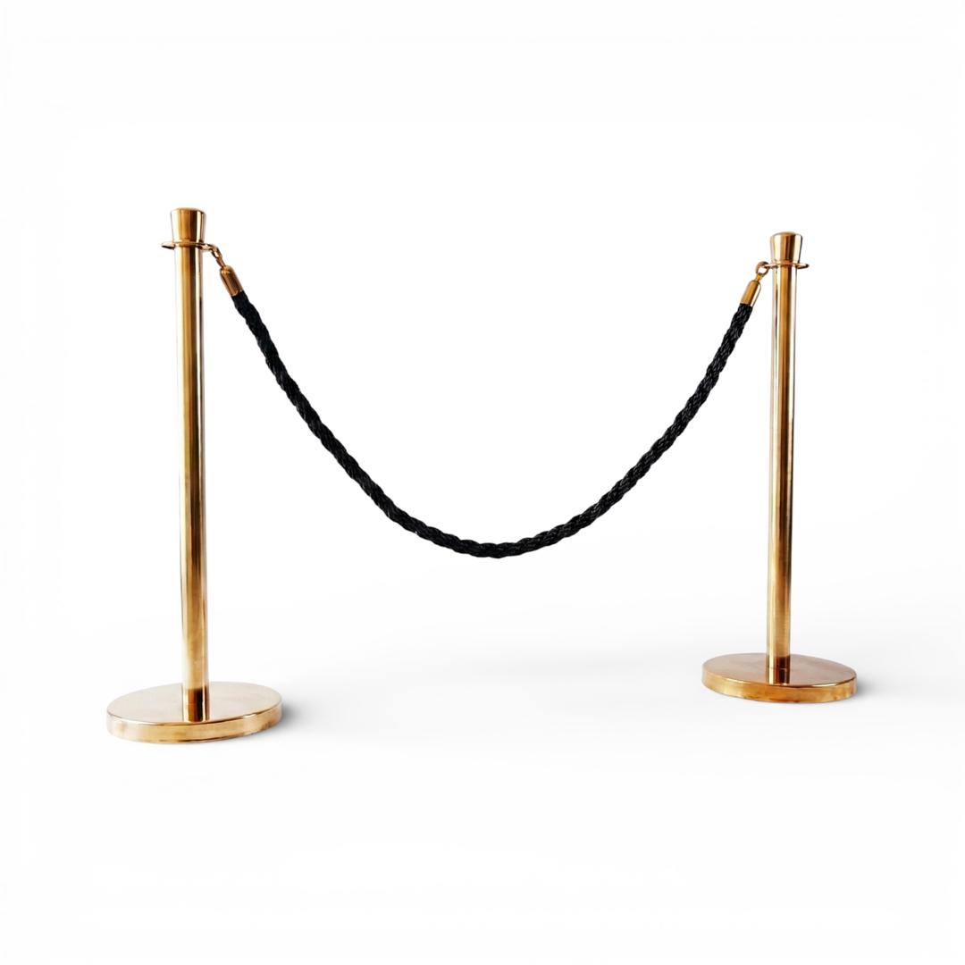 Absperrung mieten & vermieten - Personenleitsystem mieten – Absperrständer: Edelstahl (Gurt) oder Gold (VIP-Kordel) in Wuppertal