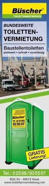 Toilettenkabine mieten & vermieten - mieten: WC, Klo, Toilette , Toilettenvermietung in Mayen