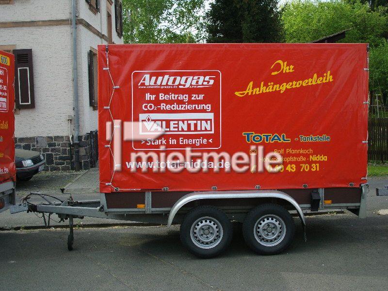 Planenanhänger mieten & vermieten - Anhänger mit Plane und Spriegel (Transporter) in Nidda