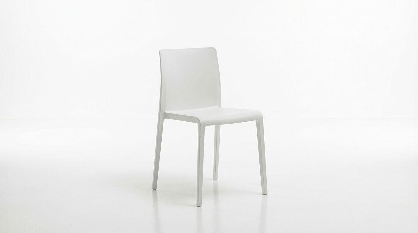 Stuhlhussen mieten & vermieten - Bankettstuhl "KU" mieten – Moderner Stuhl (Weiß) für Industrie-Events & Hochzeiten in Wuppertal