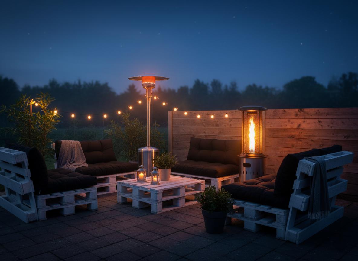 Heizstrahler & Heizpilz mieten & vermieten - Premium Heizpilz mieten – ECO-Plus Terrassenstrahler (8 kW) für Event & Party in Wuppertal