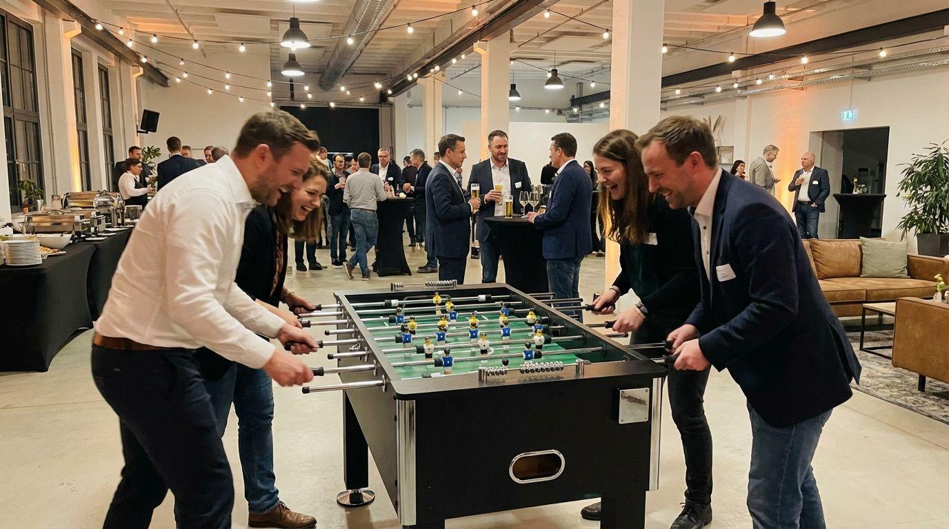 Tischkicker mieten & vermieten - Profi Tischkicker mieten – Robuster Kicker für Firmen-Events & Messen in Wuppertal