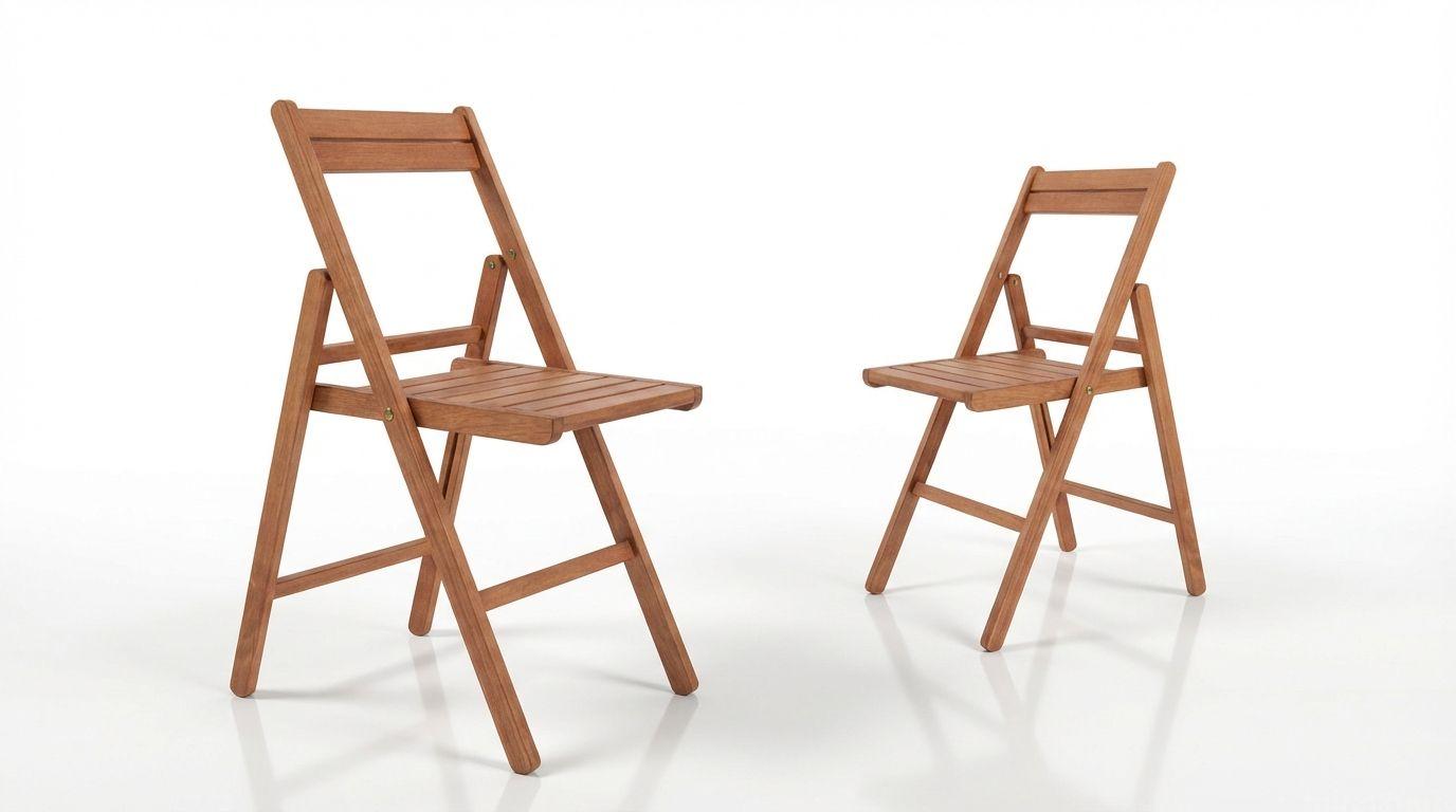 Stühle mieten & vermieten - Holzklappstuhl mieten – Stabiler Stuhl aus Buchenholz für Events & Hochzeiten in Wuppertal