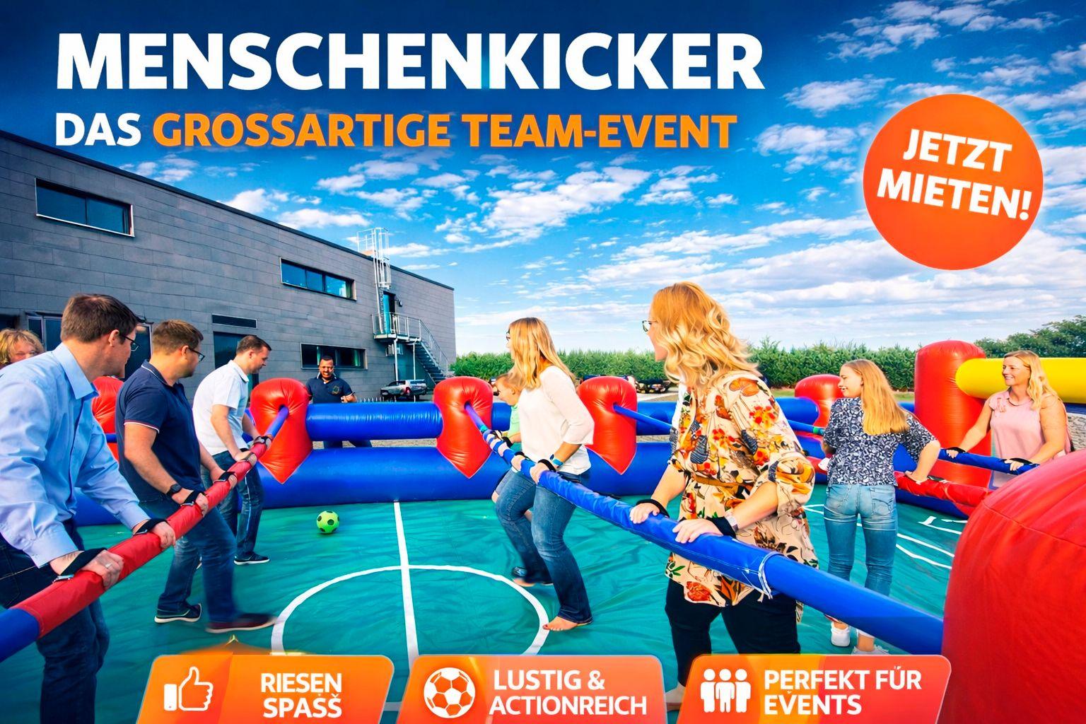 Menschenkicker mieten & vermieten - Menschenkicker / Humankicker / Menschlicher Tischfußball XXL mieten in Bramsche
