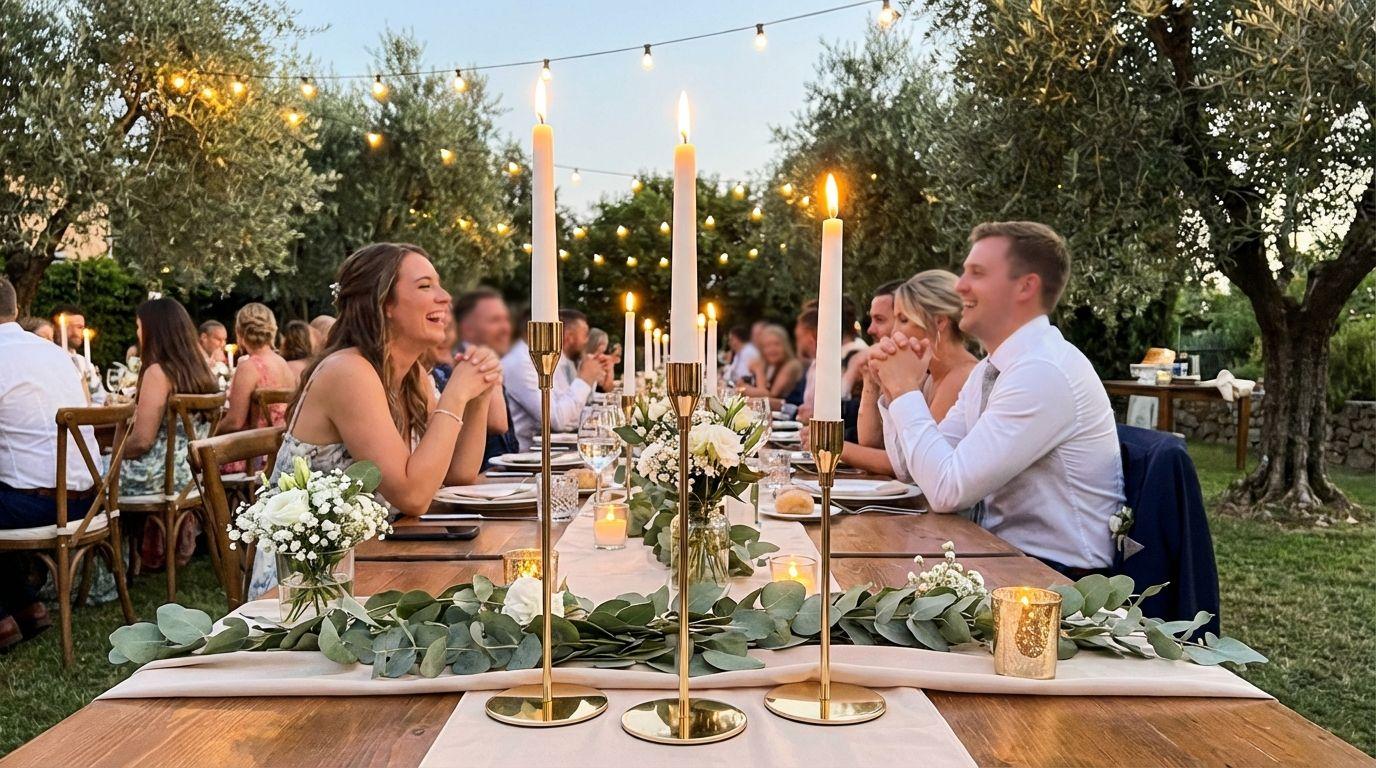 Buffetzubehör mieten & vermieten - Kerzenständer mieten – Edle Kandelaber in Silber & Gold für Ihre Tischdeko in Wuppertal