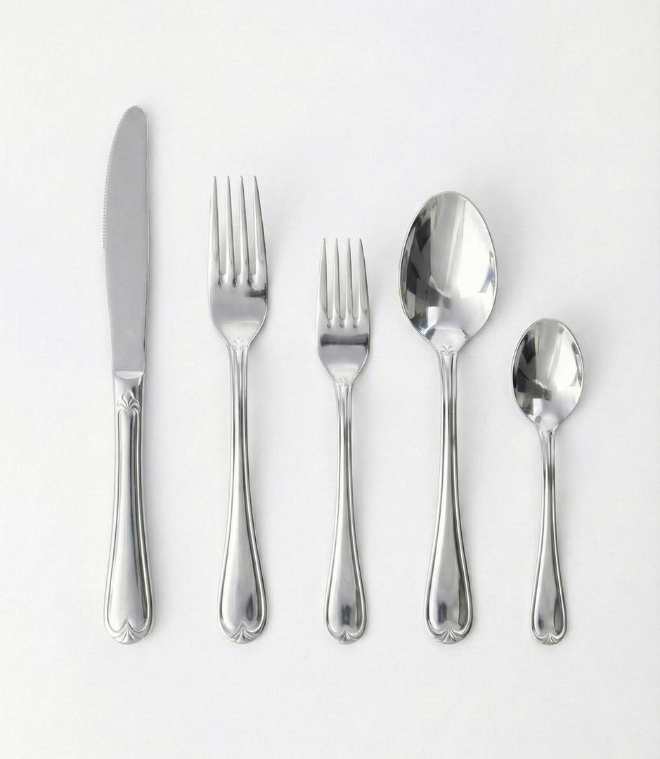 Besteck mieten & vermieten - Menübesteck mieten – 3 Design-Linien: Standard, Gold & Silber Monte Carlo in Wuppertal