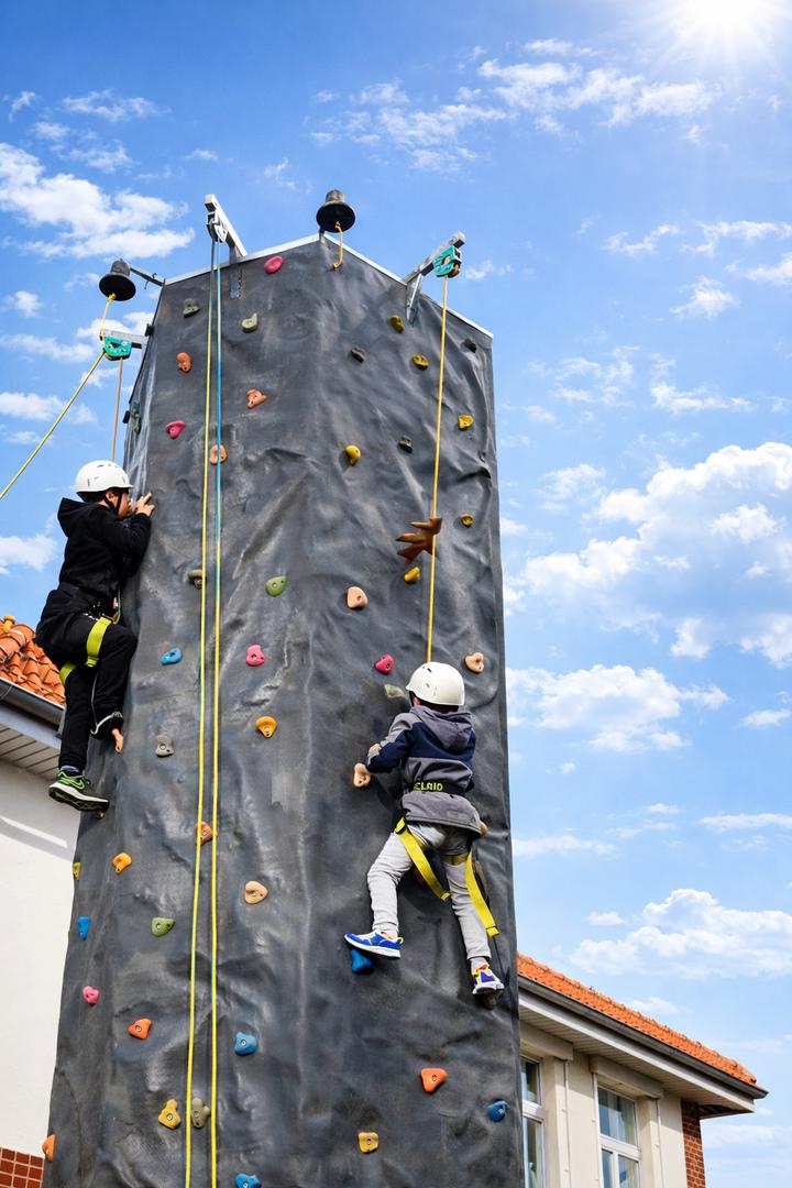 Kletterwand mieten & vermieten - Drei-Wege-Kletterberg - THE ROCK - CO 2 neutral - green event modul in Bramsche