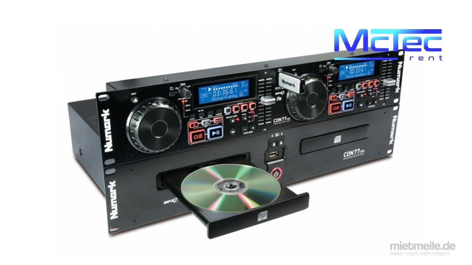 Gutes DJ Set Mischpult DoppelCDPlayer mieten 49,95 EUR pro Tag