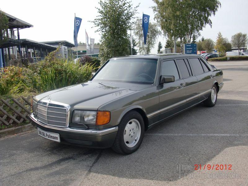 Limousinen mieten & vermieten - Mercedes 560 SEL Pullman (W 126) mit Chauffeur in Ansbach