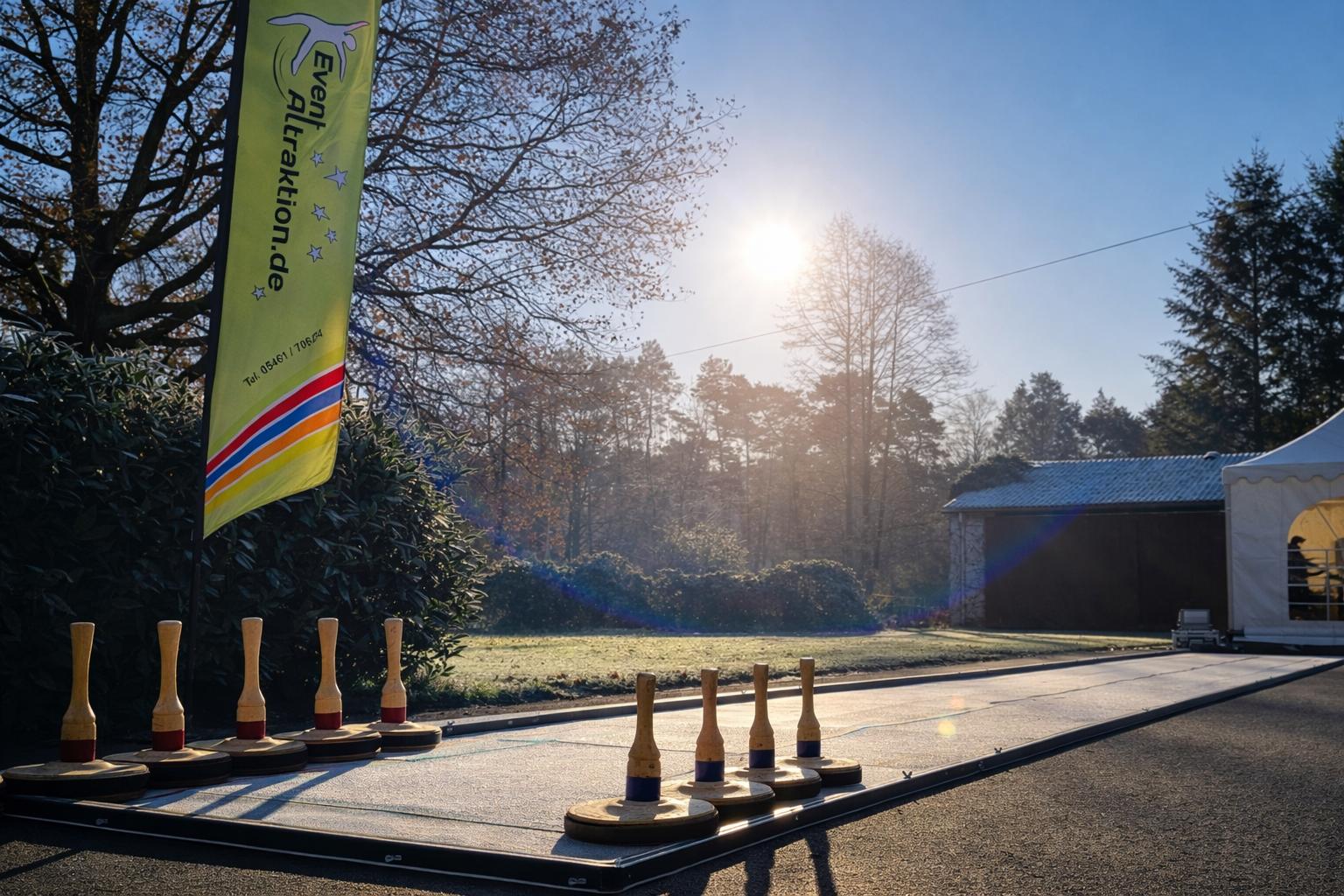 Curlingbahn mieten & vermieten - Mobile Eisstockbahn mieten in Bramsche