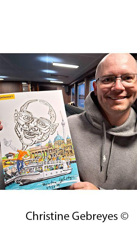 Schnellzeichner mieten & vermieten - Eventzeichnerin Christine in Berlin