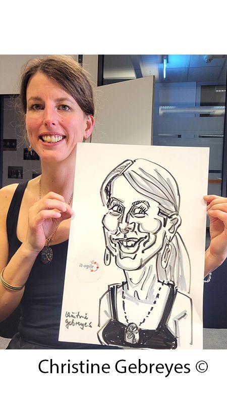 Schnellzeichner mieten & vermieten - Eventzeichnerin Christine in Berlin