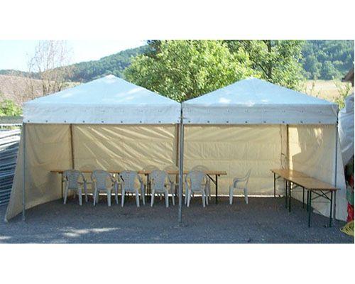 Partyzelte mieten & vermieten - Partyzelt 3 x 8 m / 4 x 6 m in Reinstädt