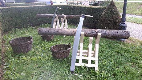 Teambuilding mieten & vermieten - Baumstamm sägen ~ Baumstammsägen ~ Oktoberfest ~ Wettsägen in Rheinmünster