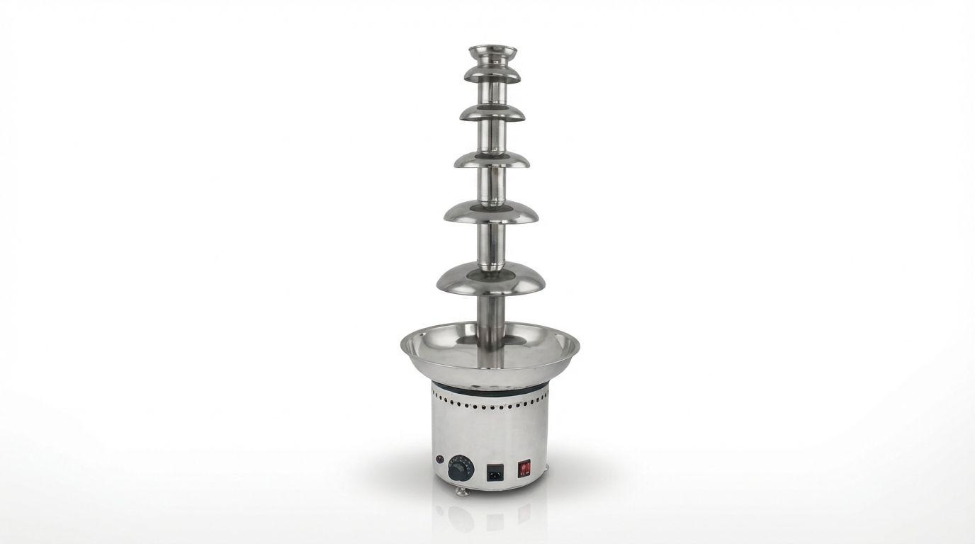 Schokobrunnen mieten & vermieten - XXL Schokoladenbrunnen mieten (82 cm) – 6 Etagen Schokobrunnen für Hochzeit & Event in Wuppertal