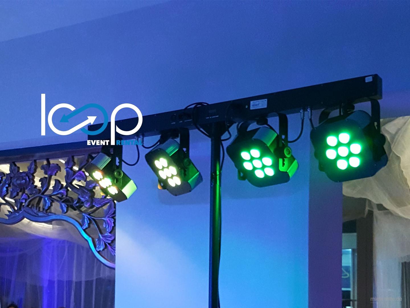 LED StagelightSET // Tanzflächenbeleuchtung // Lichtset // Effekt