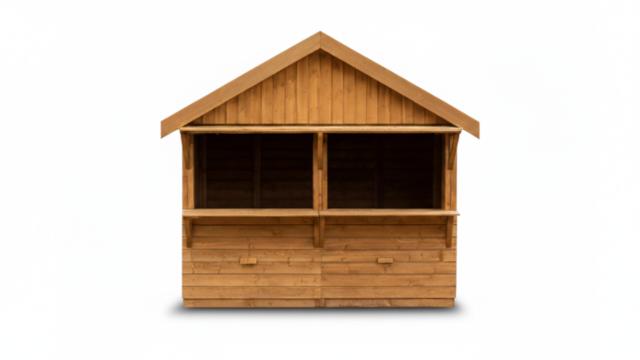 Verkaufsstand mieten & vermieten - Markthütte aus Holz (3x2m) mieten | Ideal für Weihnachtsmärkte & Events in Wuppertal