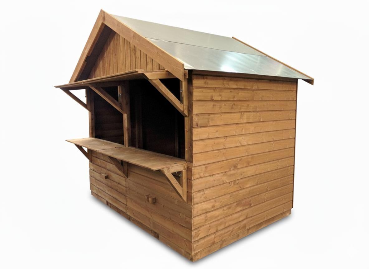 Verkaufsstand mieten & vermieten - Markthütte aus Holz (3x2m) mieten | Ideal für Weihnachtsmärkte & Events in Wuppertal