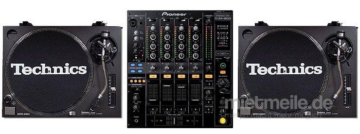 DJ Equipment mieten & vermieten - DJ Set 2x Technics 1210 MK2 - 1x Pioneer DJM 800 in Wismar