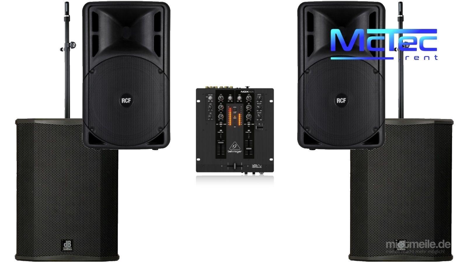 Musikanlage mieten & vermieten - Bis ca. 250 Gäste Lautsprecher Musikanlage Beschallungsanlage Partyanlage Boxen Mischpult in Hannover