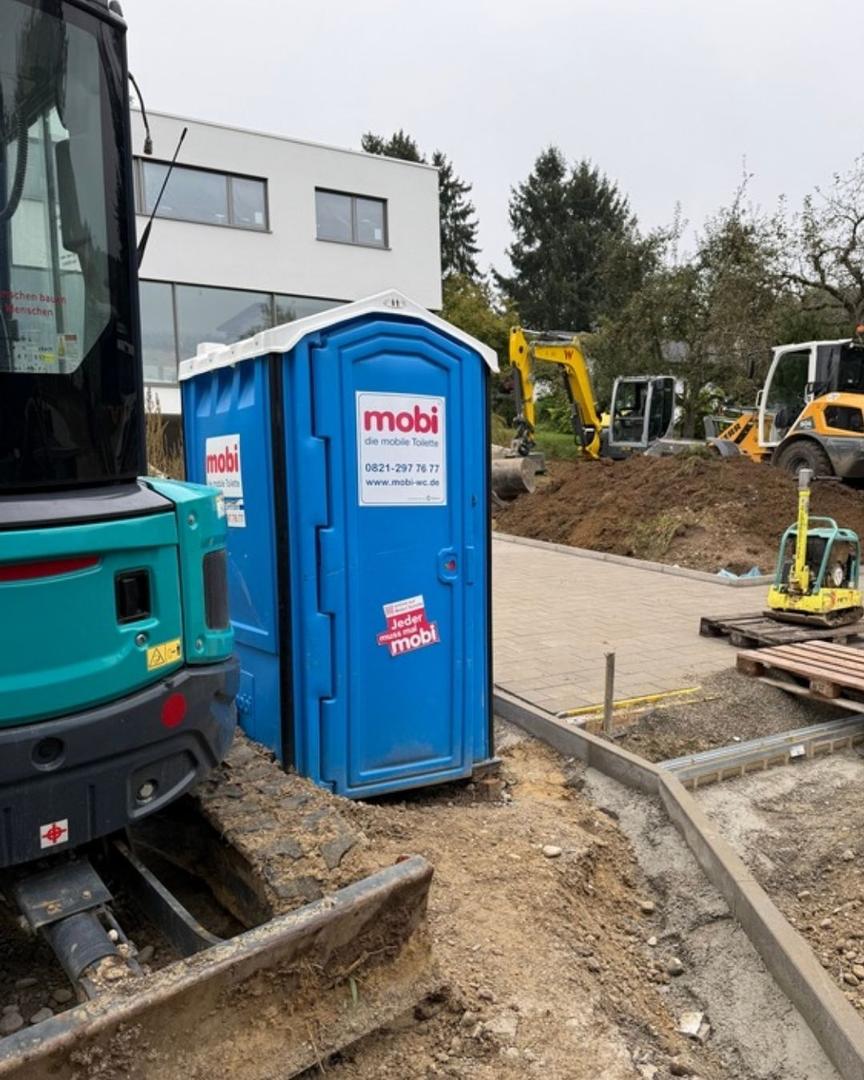 Toilettenkabine mieten & vermieten - mobi - mobile Toilette mieten I Baustellen-WC, Miet-WC für Baustelle in Langenfeld