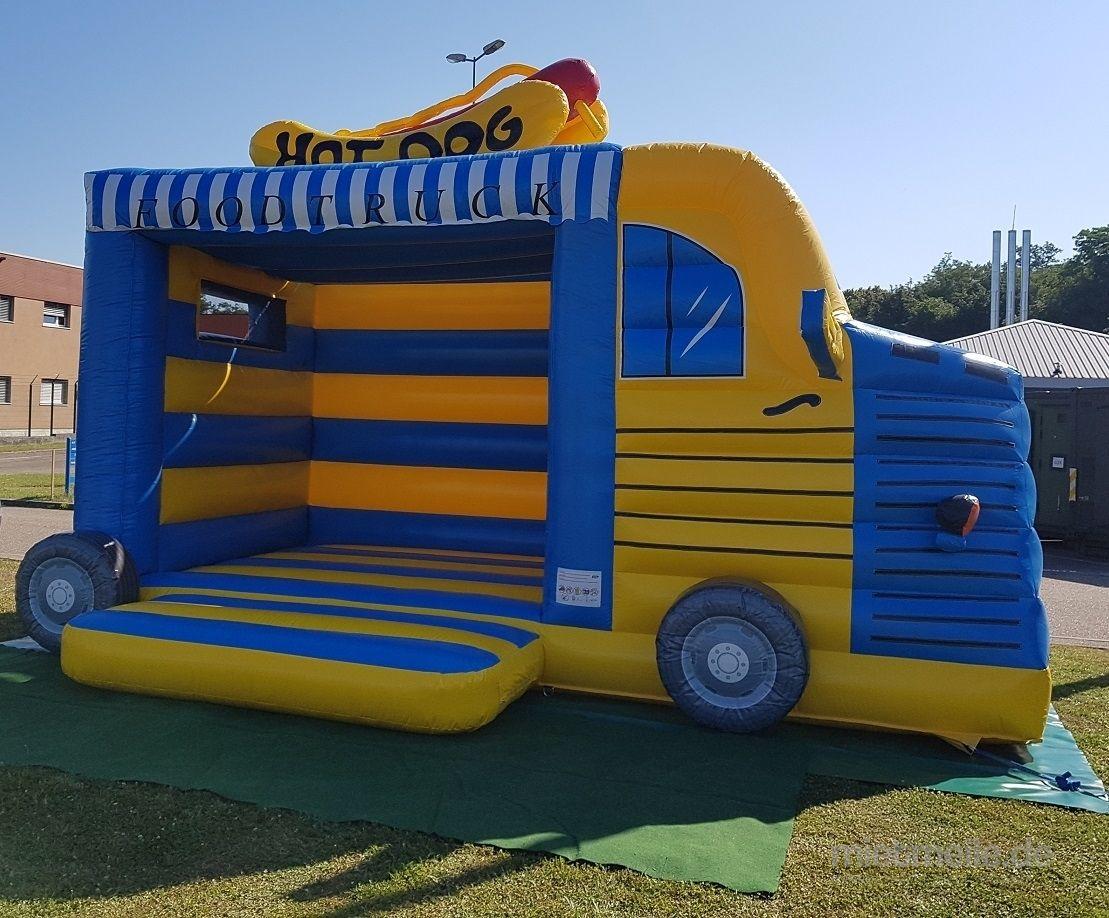 Hüpfburg mieten & vermieten - Hüpfburg ~ FOODTRUCK blau/gelb ~ Mieten ~ Springburg in Rheinmünster