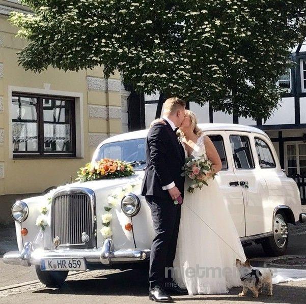 Hochzeitsauto mieten & vermieten - LondonTaxi/Wedding Kutsche in weiss zur Hochzeit-Fotoshooting-Hochzeitsauto-London Taxi in Köln