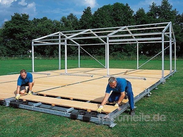 Zeltboden mieten & vermieten - Holzfußboden mit Stahlunterbau 10 x 10/15/20/25/... m in Bautzen