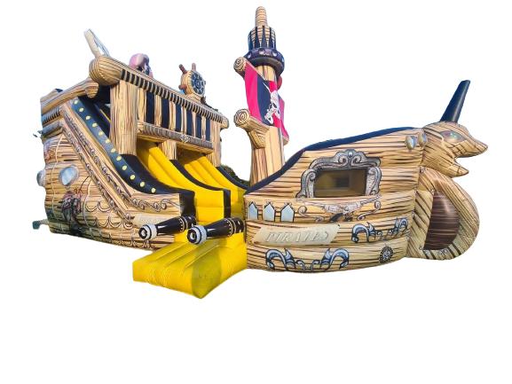 Hüpfburg mieten & vermieten - Piratenschiff "mega mit Rutsche" Hüpfburg * in Böblingen