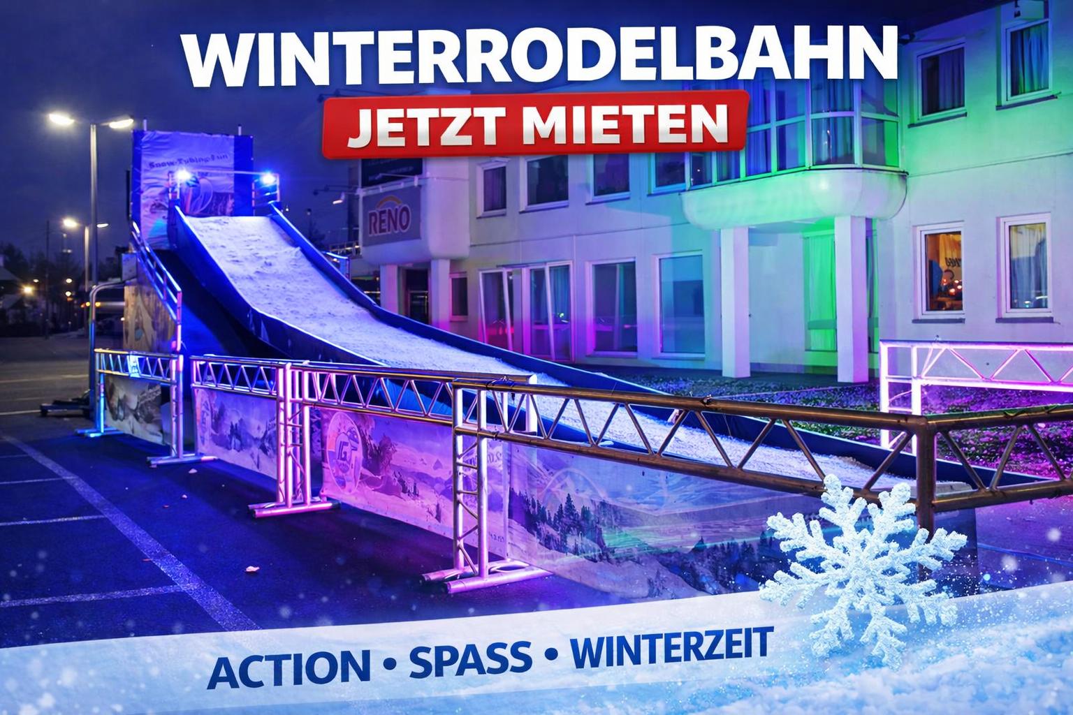 Riesenrutsche mieten & vermieten - Mobile Winterrodelbahn mieten in Bramsche