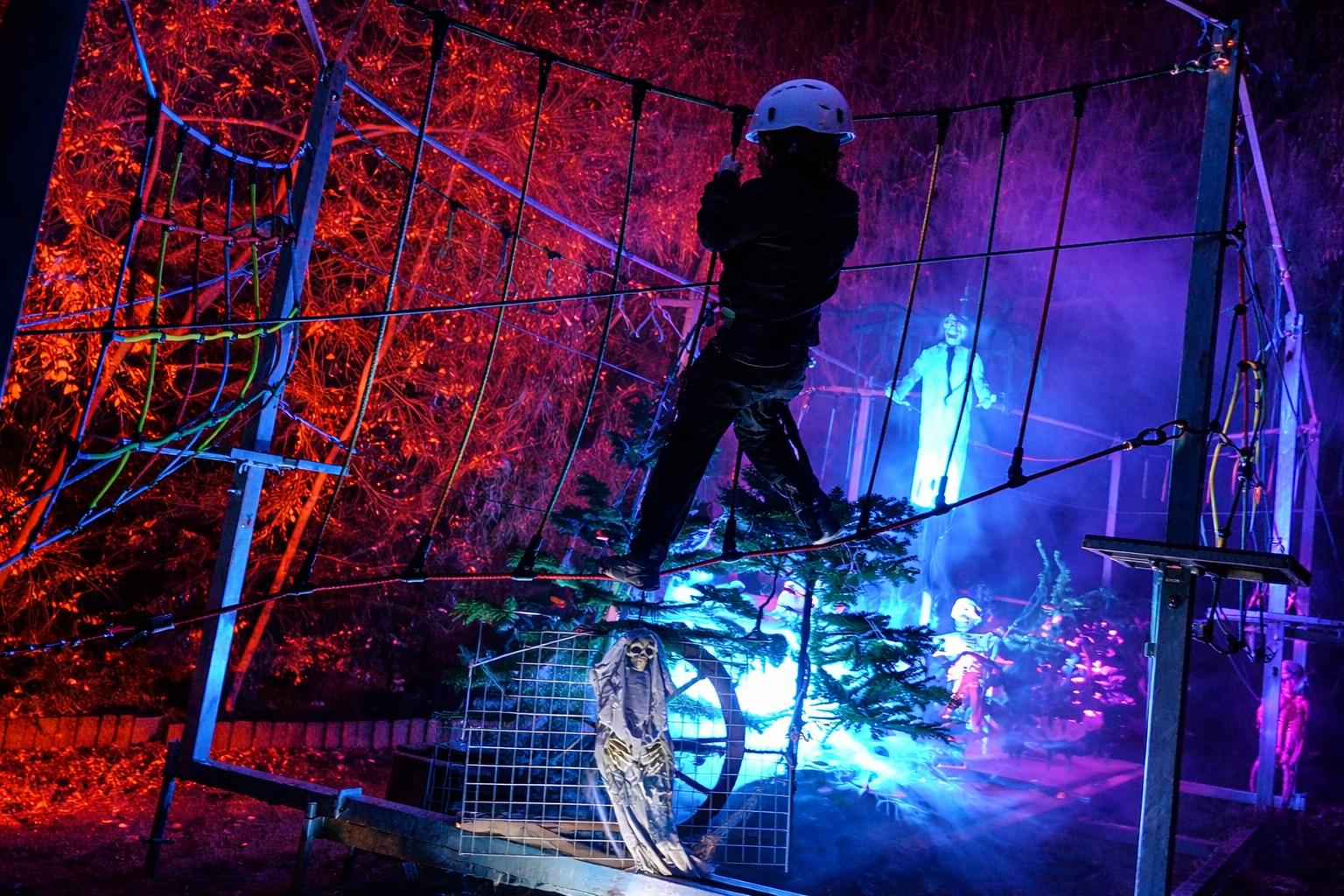 Klettergeräte mieten & vermieten - Klettern im Geisterwald– Co2 neutral - mobiler Kinderhochseilgarten in Bramsche