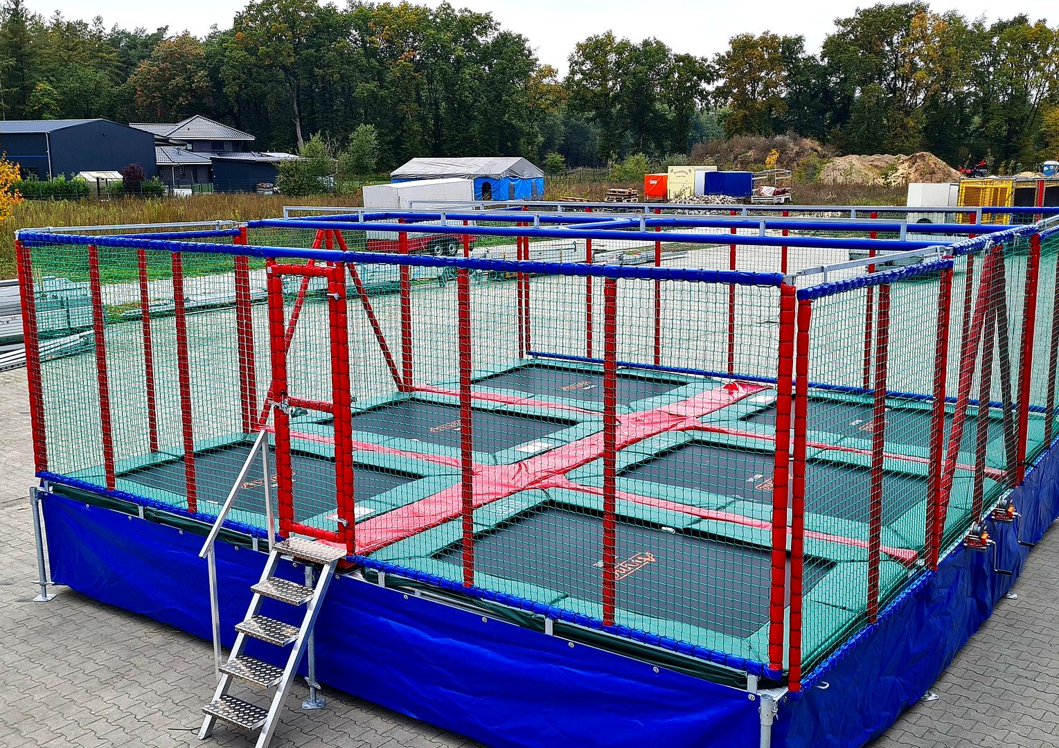 Trampoline mieten & vermieten - Sechser Trampolin mieten – Jump and Fun in Bramsche