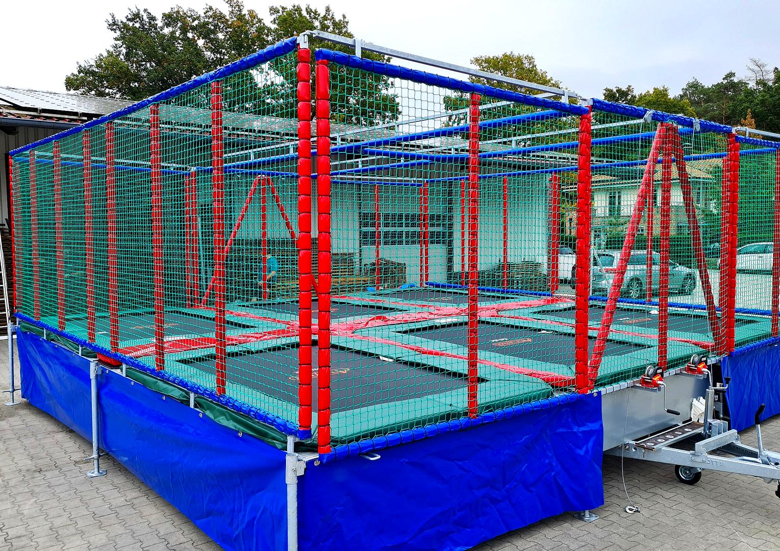 Trampoline mieten & vermieten - Sechser Trampolin mieten – Jump and Fun in Bramsche