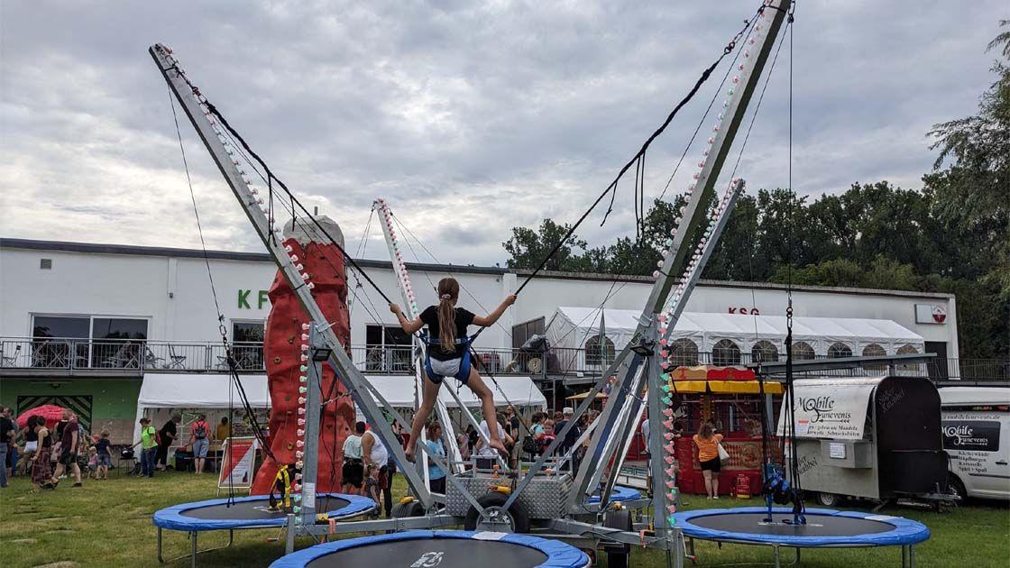 Bungee mieten & vermieten - 4er Bungeetrampolin inkl. Betreuungspersonal in Nackenheim