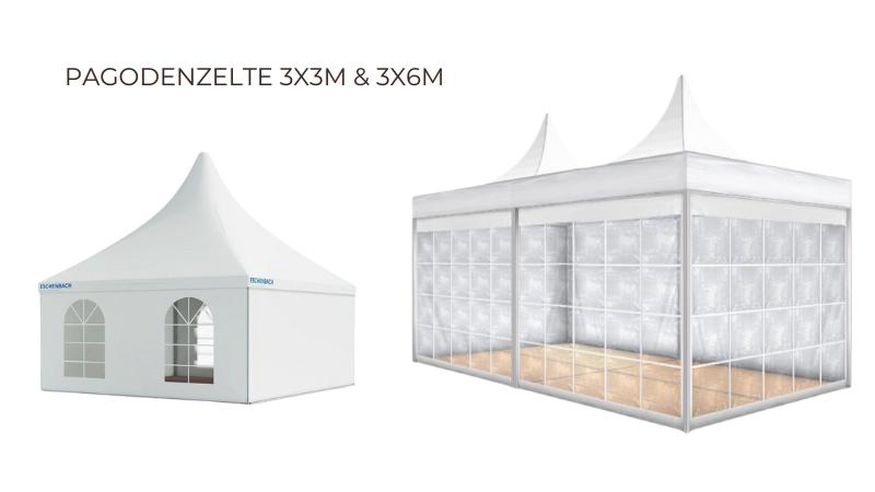 Pagodenzelt mieten & vermieten - Pagodenzelt / Pagode / Festzelt in den Größen 3x3m oder 3x6m Ideal für Hochzeiten oder Firmenevents in Dresden
