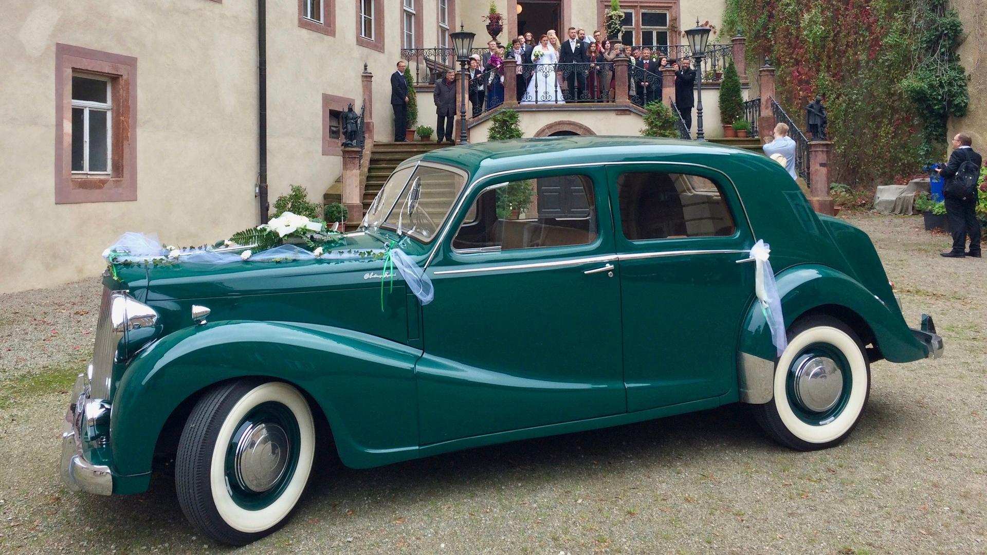 Oldtimer mieten & vermieten - Austin Sheerline A125 Bj. 1952 mit Chauffeur in Naunhof