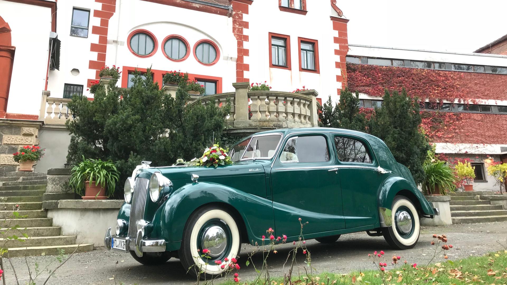 Oldtimer mieten & vermieten - Austin Sheerline A125 Bj. 1952 mit Chauffeur in Naunhof