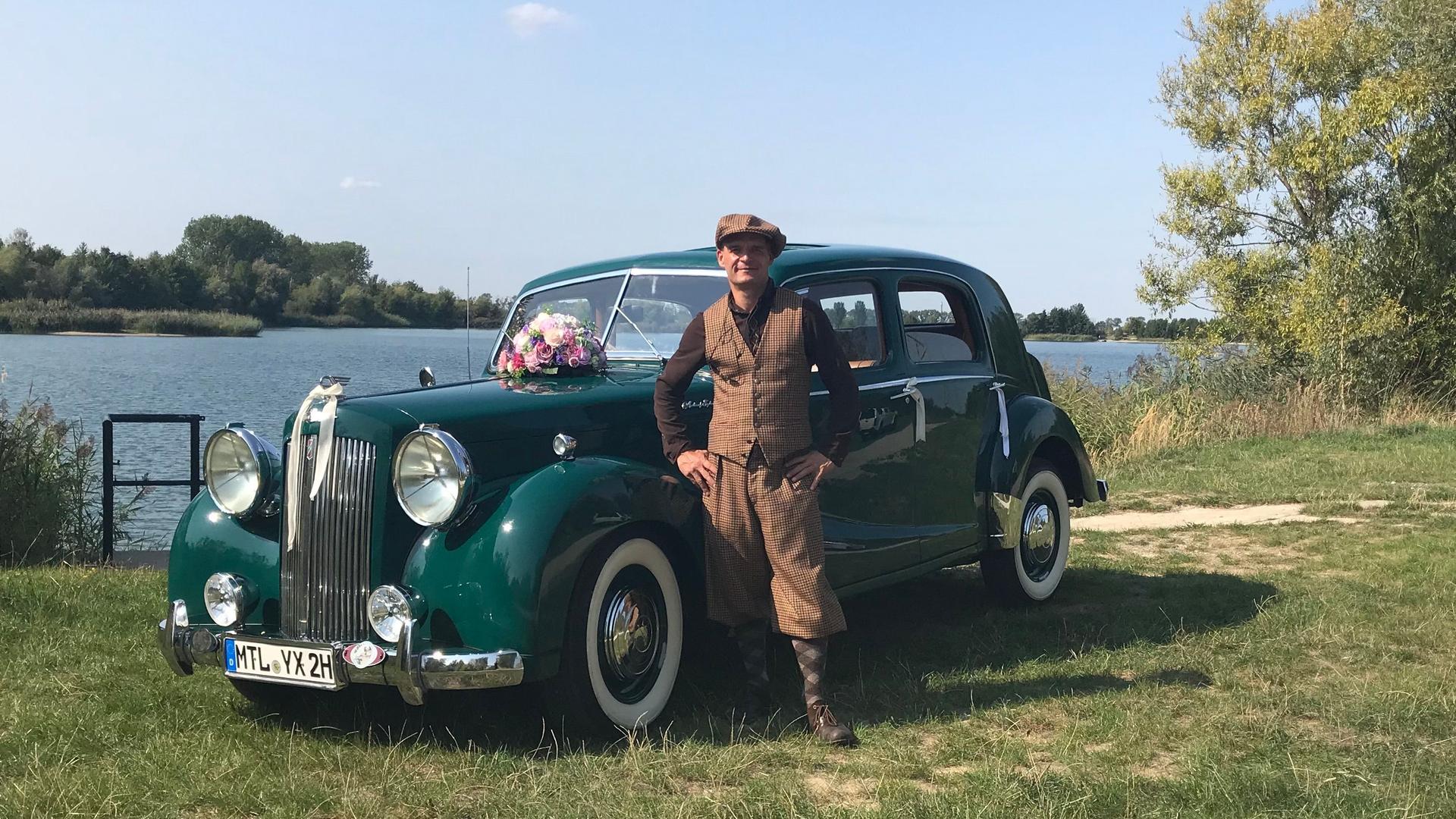 Oldtimer mieten & vermieten - Austin Sheerline A125 Bj. 1952 mit Chauffeur in Naunhof
