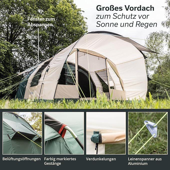 Camping Zelte mieten & vermieten - Tunnelzelt Camping Campingzelt 5 Personen 4950x3700x2000 Campingzelte Baldachin-Überdachung in Elsdorf (Rheinland)