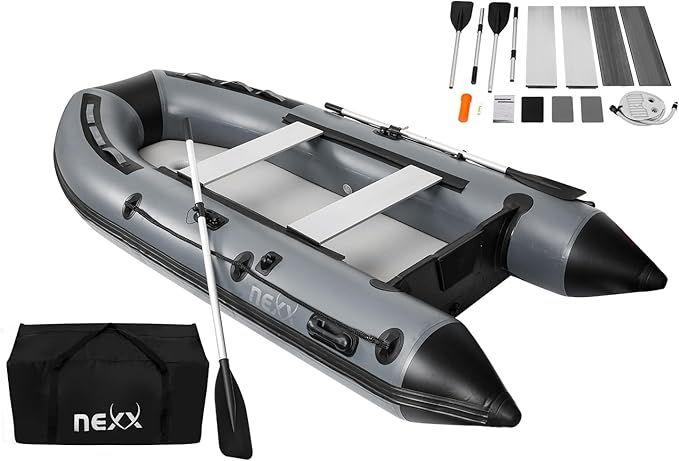 Campingzubehör mieten & vermieten - Sportboot Schlauchboot Angelboot 330 cm Luftboden Angelboot Tragetasche 2 Paddel Traglast 550 kg in Elsdorf (Rheinland)