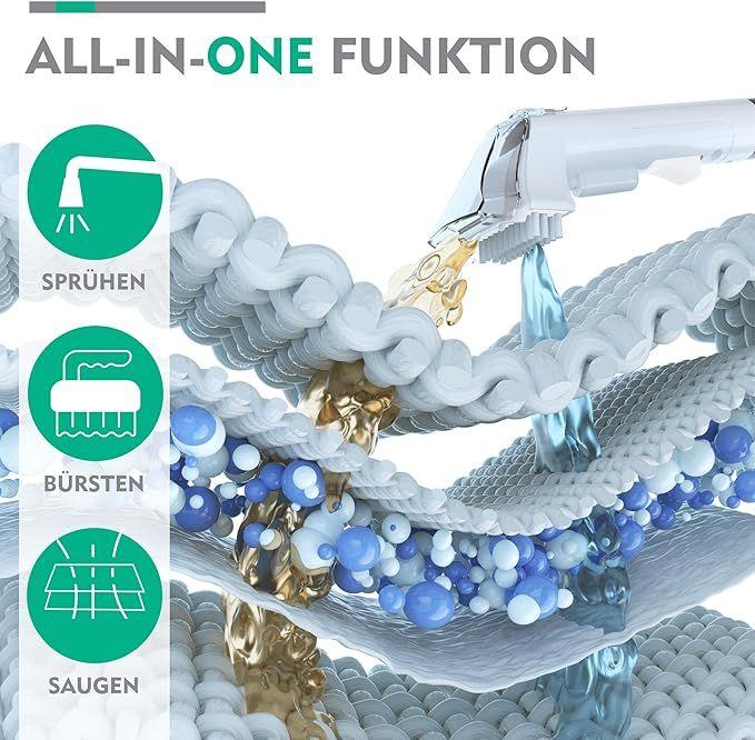 Teppichreiniger mieten & vermieten - Staubsauger Nasssauger für Teppich Sofa Läufer Polster Treppe Auto 400 W 85 dB Weiß/Grau in Elsdorf (Rheinland)