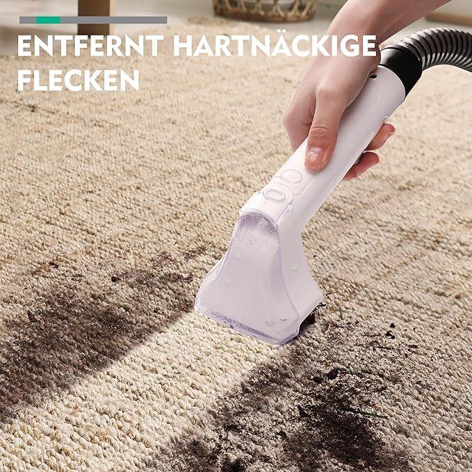 Teppichreiniger mieten & vermieten - Staubsauger Nasssauger für Teppich Sofa Läufer Polster Treppe Auto 400 W 85 dB Weiß/Grau in Elsdorf (Rheinland)