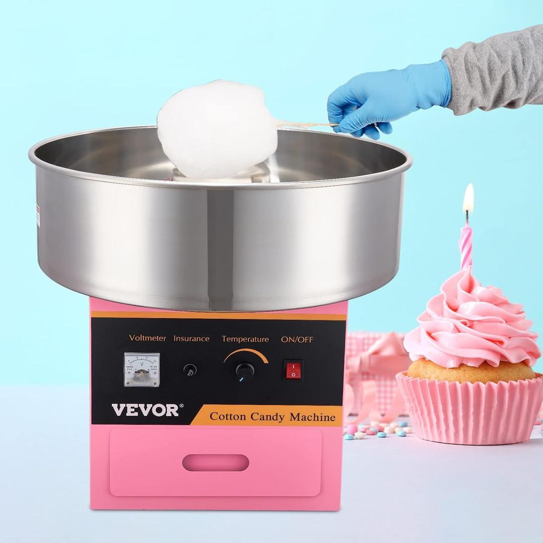 Zuckerwattemaschine mieten & vermieten - Elektrische Zuckerwattemaschine Tischgerät kommerzieller Zuckerwattemaker 1000W Edelstahlschüssel in Elsdorf (Rheinland)