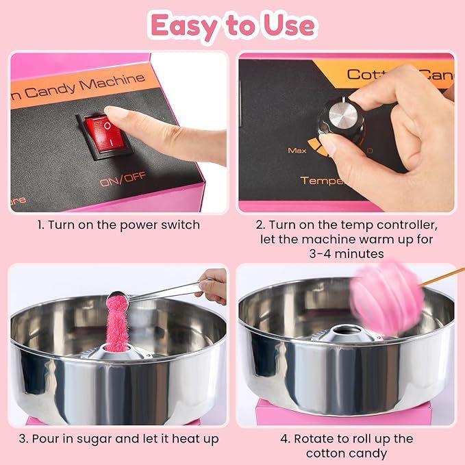 Zuckerwattemaschine mieten & vermieten - Elektrische Zuckerwattemaschine Tischgerät kommerzieller Zuckerwattemaker 1000W Edelstahlschüssel in Elsdorf (Rheinland)