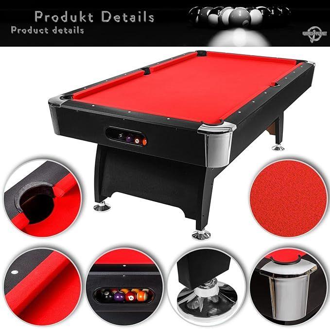 Billardtisch mieten & vermieten - Billardtisch Premium 214 x 122 x 82 cm Billardspiel + Zubehör Profibillard – Billard mieten in Elsdorf (Rheinland)