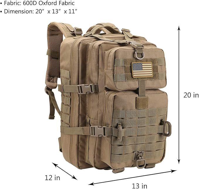 Campingzubehör mieten & vermieten - Trekkingrucksack 40 L Militärischer Taktischer Rucksack US Cooper Rucksack Army Assault Pack 3-Tage in Elsdorf (Rheinland)