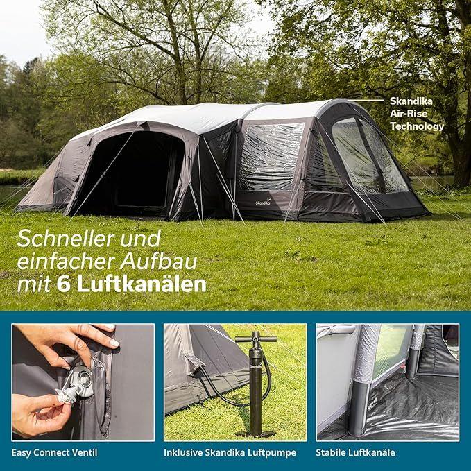 Camping Zelte mieten & vermieten - Aufblasbares Zelt Luftzelt Aufblaszelt Familienzelt 6 Personen Sleeper-Technologie 4000 mm in Elsdorf (Rheinland)