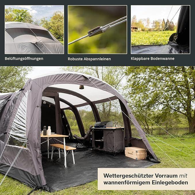 Camping Zelte mieten & vermieten - Aufblasbares Zelt Luftzelt Aufblaszelt Familienzelt 6 Personen Sleeper-Technologie 4000 mm in Elsdorf (Rheinland)