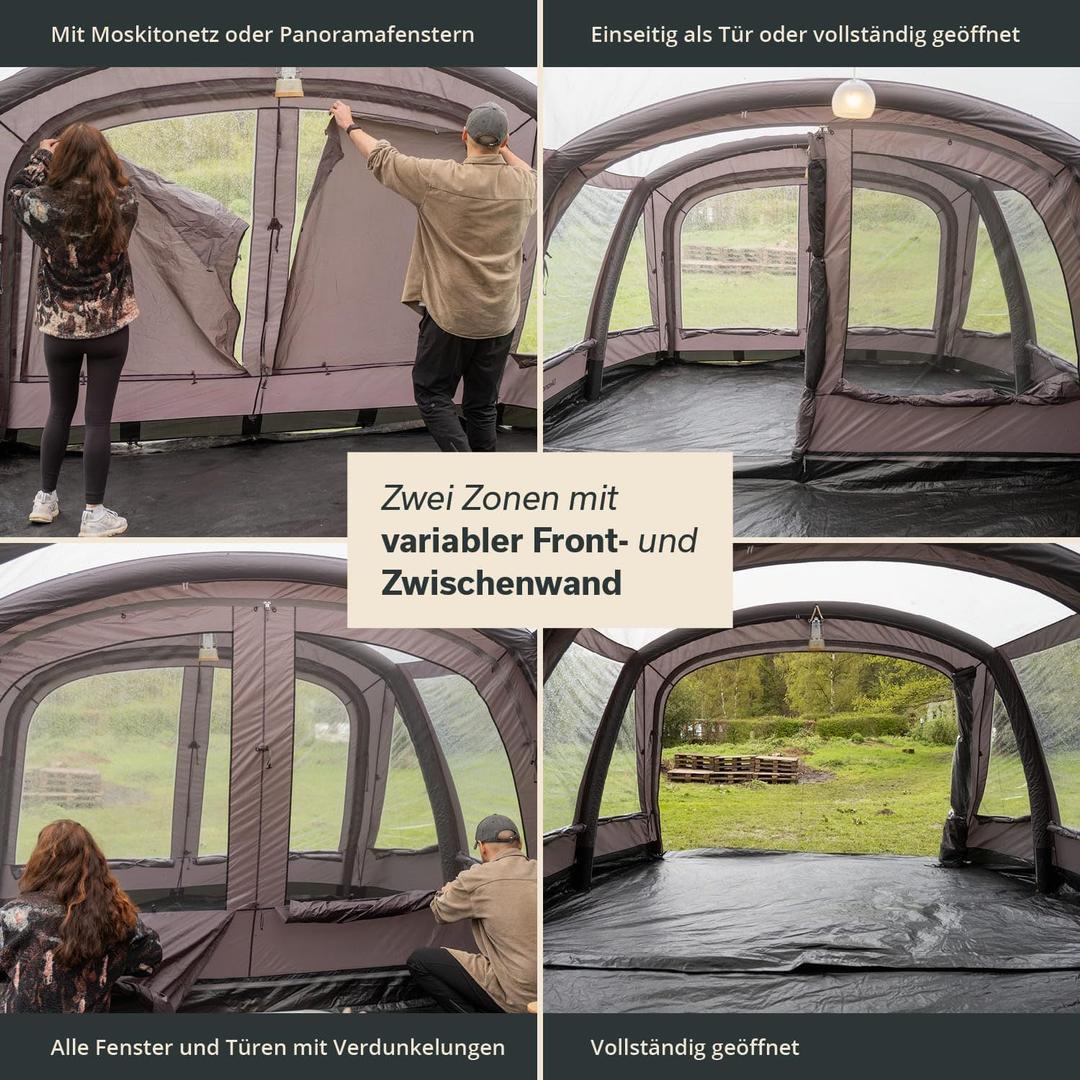 Camping Zelte mieten & vermieten - Aufblasbares Zelt Luftzelt Aufblaszelt Familienzelt 6 Personen Sleeper-Technologie 4000 mm in Elsdorf (Rheinland)